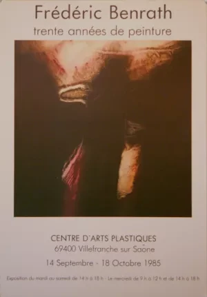 affiche expo Centre d'Arts Plastiques Villefranche s/Saone 1985